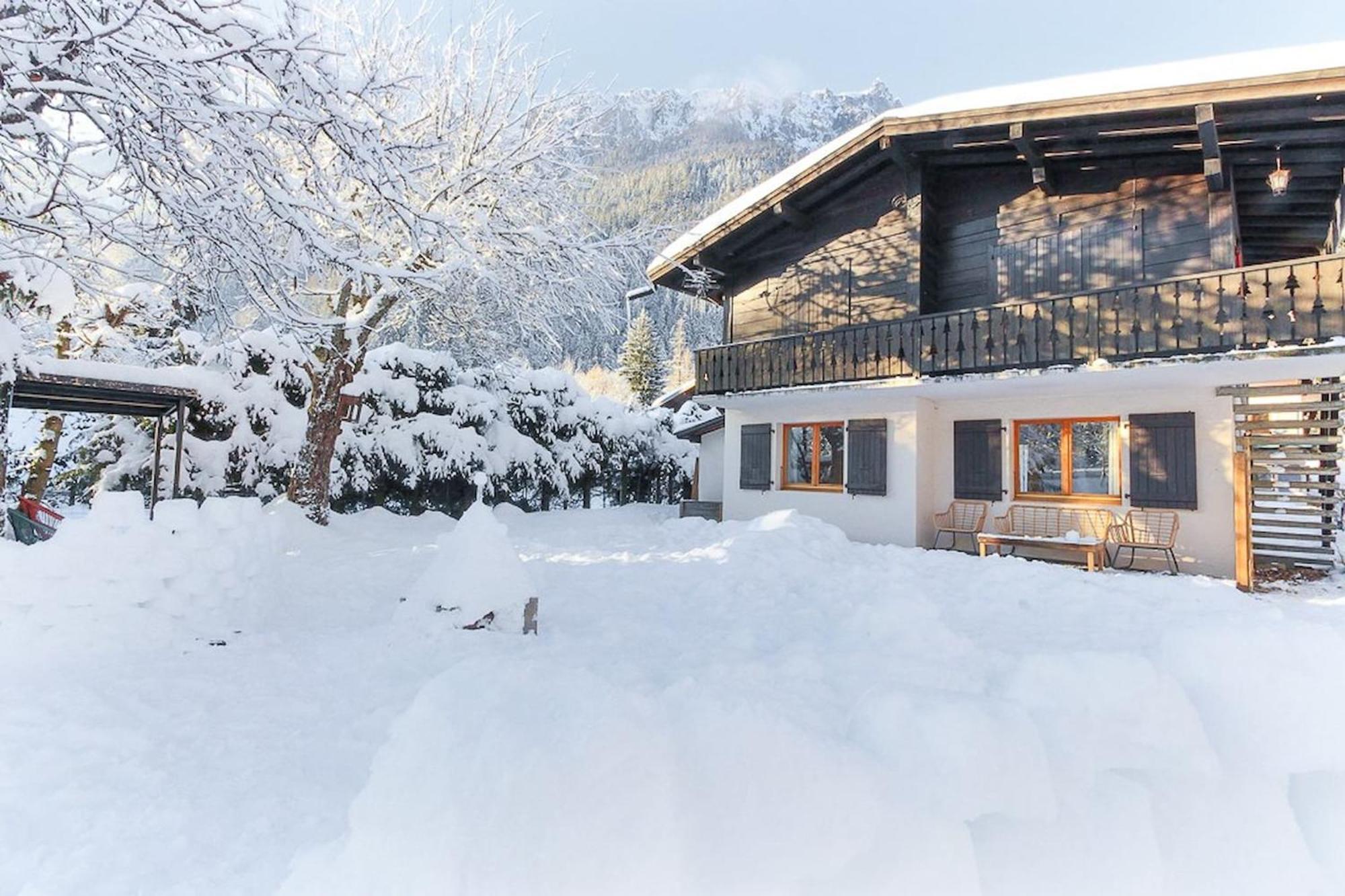 Ferienwohnung Violette De Cham - Jardin Prive - Vue Mont Blanc Chamonix Exterior foto